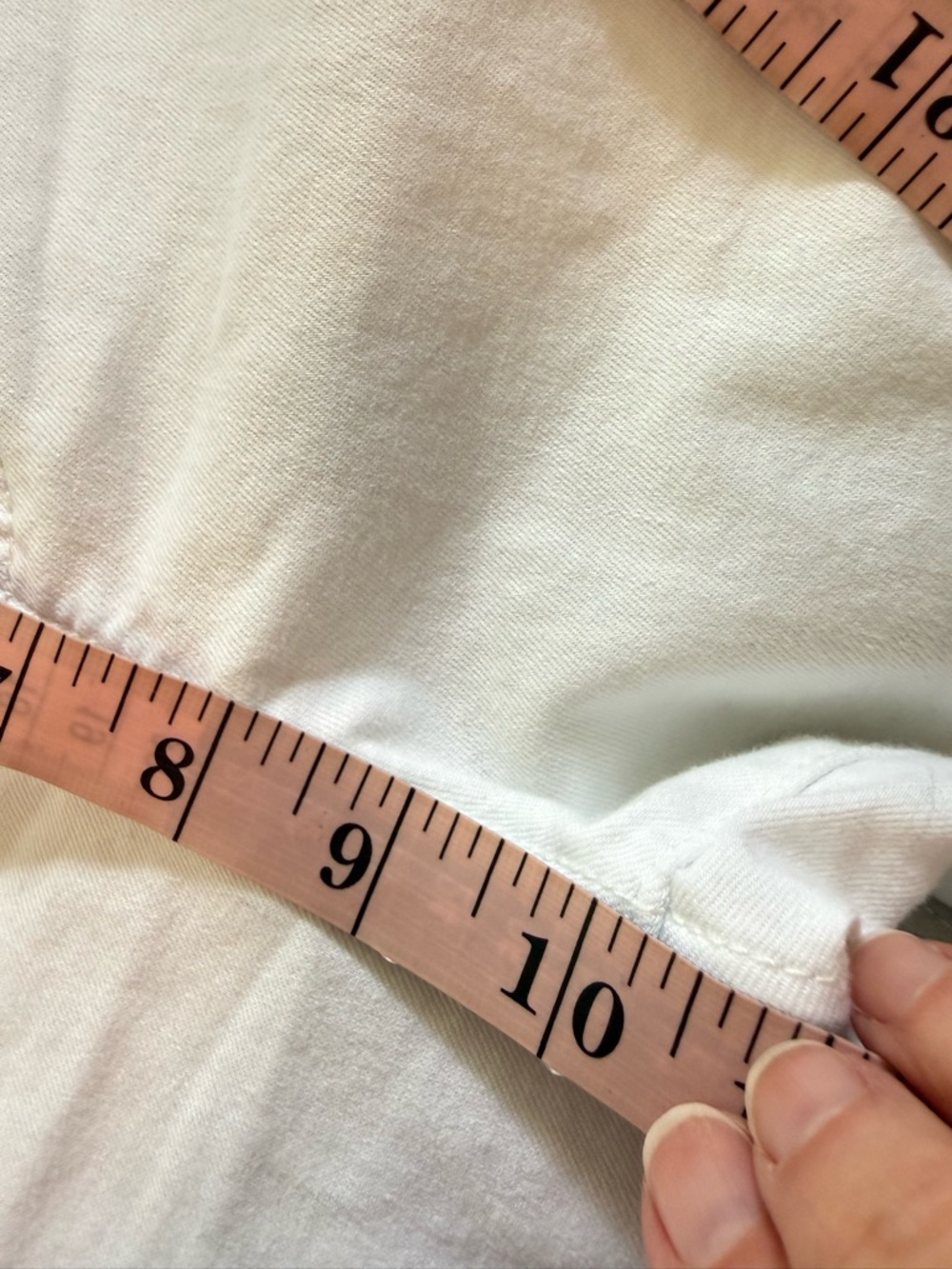 APNY White Straight Leg Jeans 10 - Picture 6 of 7